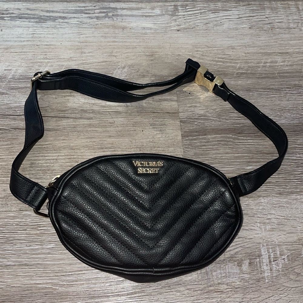 Victorias Secret black and gold Fanny pack
